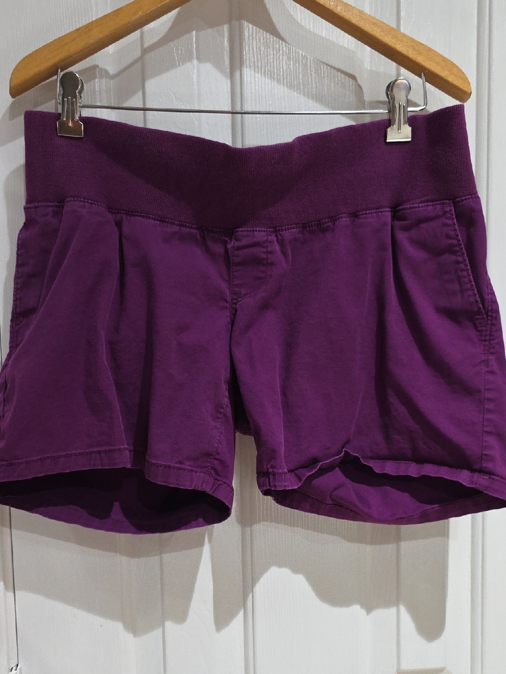 Liz Lange Maternity Purple Shorts Size M